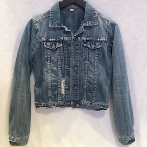 American Eagle Outfitters Distressed Denim Jacket - sz small